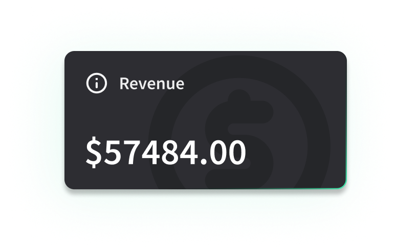 Screenshot of developer's console revenue box